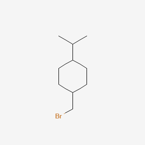 molecular formula C10H19Br B12309933 1-(Bromomethyl)-4-(propan-2-yl)cyclohexane 