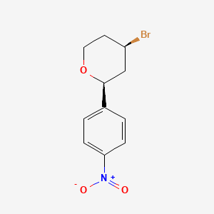 rac-(4-((2R,4S)-4-bromotetrahydro-2H-pyran-2-yl)phenyl)(oxo)-lambda4-azanol