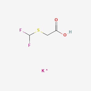 molecular formula C3H4F2KO2S B12309959 Difluoromethylthioacetic acid potassium salt 