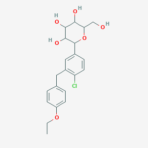 molecular formula C21H25ClO6 B12309982 2-[4-Chloro-3-[(4-ethoxyphenyl)methyl]phenyl]-6-(hydroxymethyl)oxane-3,4,5-triol 