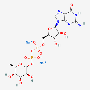 disodium;[[(2R,3S,4R,5R)-3,4-dihydroxy-5-(2-imino-6-oxo-5H-purin-9-yl)oxolan-2-yl]methoxy-oxidophosphoryl] [(2R,3S,4R,5S,6S)-3,4,5-trihydroxy-6-methyloxan-2-yl] phosphate