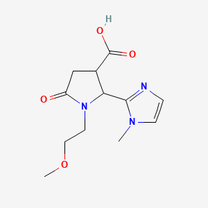 rac-(2R,3R)-1-(2-methoxyethyl)-2-(1-methyl-1H-imidazol-2-yl)-5-oxopyrrolidine-3-carboxylic acid, trans