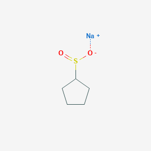 molecular formula C5H9NaO2S B12310049 Sodium cyclopentanesulfinate 