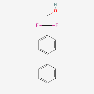 molecular formula C14H12F2O B12310067 2-([11'-Biphenyl]-4-yl)-22-difluoroethan-1-ol 