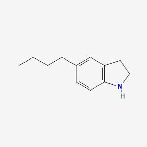 molecular formula C12H17N B12310085 5-Butylindoline 