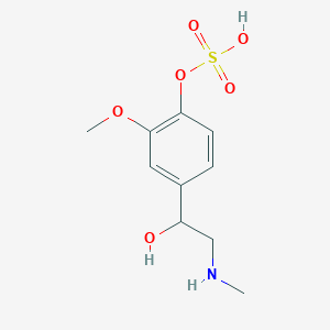 molecular formula C10H15NO6S B12310094 rac-Metanephrine-O-sulfate 