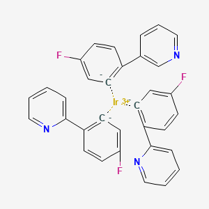 molecular formula C33H21F3IrN3 B12310102 Bis[5-fluoro-2-(pyridin-2-yl)phenyl][5-fluoro-2-(pyridin-3-yl)phenyl]iridium 