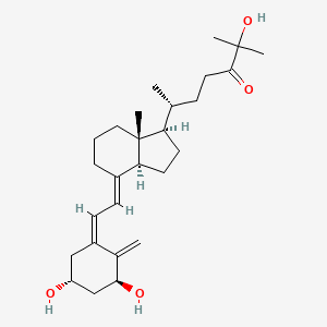 molecular formula C27H42O4 B1231011 (1S)-1,25-二羟基-24-氧代钙化醇 CAS No. 76338-50-6