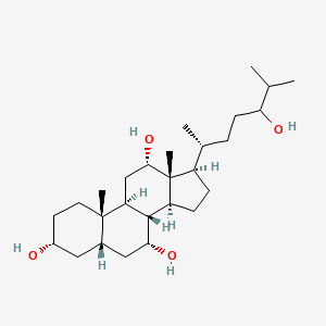molecular formula C27H48O4 B1231012 5beta-Cholestane-3alpha,7alpha,12alpha,24-tetrol 