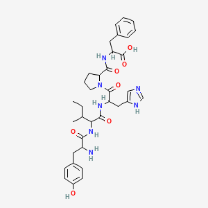 molecular formula C35H45N7O7 B12310142 Angiotensin I/II (4-8) H-Tyr-Ile-His-Pro-Phe-OH 