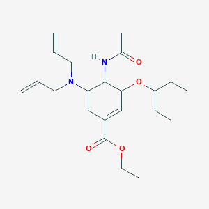 molecular formula C22H36N2O4 B12310145 Oseltamivir impurity-10 