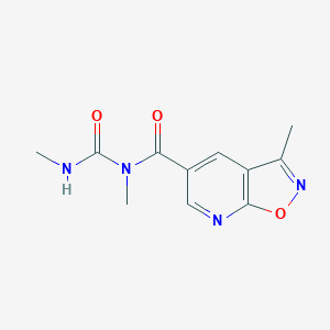 1,3-Dimethyl-1-{3-methyl-[1,2]oxazolo[5,4-b]pyridine-5-carbonyl}urea