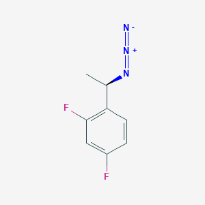 molecular formula C8H7F2N3 B12310216 1-[(1R)-1-azidoethyl]-2,4-difluorobenzene 