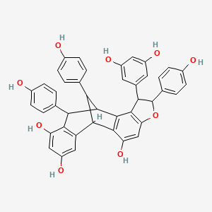 molecular formula C42H32O9 B12310223 Ampelopsin G 