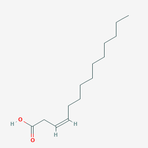 molecular formula C14H26O2 B1231027 3-Tetradecenoic acid CAS No. 6269-40-5