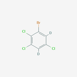 molecular formula C6H2BrCl3 B12310291 1-Bromo-2,3,5-trichlorobenzene-d2 