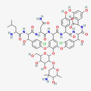 molecular formula C65H73Cl2N9O24 B12310297 Vancomycin, 56-demethyl- 