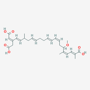 molecular formula C28H38O7 B1231030 Bonqkrekic acid CAS No. 60132-21-0