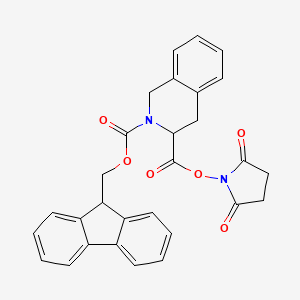 2-((9H-Fluoren-9-yl)methyl) 3-(2,5-dioxopyrrolidin-1-yl) (S)-3,4-dihydroisoquinoline-2,3(1H)-dicarboxylate