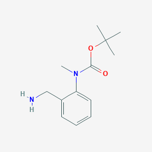 molecular formula C13H20N2O2 B12310313 tert-butyl N-[2-(aminomethyl)phenyl]-N-methylcarbamate 