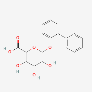 molecular formula C18H18O7 B12310323 o-Phenylphenol glucuronide 