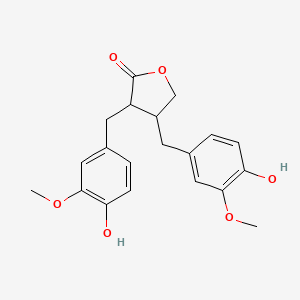 3,4-Bis[(4-hydroxy-3-methoxyphenyl)methyl]oxolan-2-one