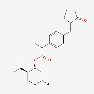 molecular formula C25H36O3 B12310336 Loxoprofen L-Methol Ester 