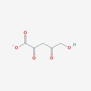 molecular formula C5H5O5- B1231037 5-Hydroxy-2,4-dioxopentanoate 