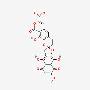 molecular formula C26H18O12 B1231039 gamma-Rubromycin CAS No. 27267-71-6