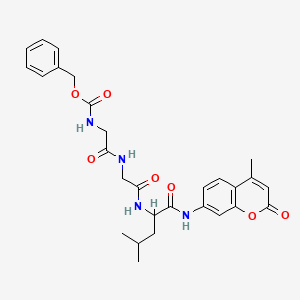 molecular formula C28H32N4O7 B12310433 Cbz-Gly-Gly-DL-Leu-AMC 