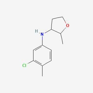 N-(3-Chloro-4-methylphenyl)-2-methyloxolan-3-amine