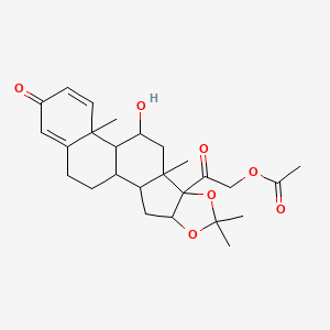 molecular formula C26H34O7 B12310446 Desonide-21-Acetate 