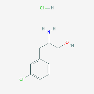 2-Amino-3-(3-chlorophenyl)propan-1-ol;hydrochloride