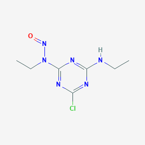 molecular formula C7H11ClN6O B123105 6-氯-N,N'-二乙基-N-亚硝基-1,3,5-三嗪-2,4-二胺 CAS No. 6494-81-1