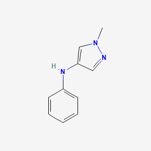 molecular formula C10H11N3 B12310508 1-Methyl-N-phenyl-1H-pyrazol-4-amine 