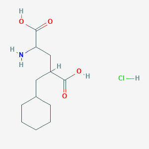 (2R,4R)-2-Amino-4-(cyclohexylmethyl)pentanedioic acid hydrochloride