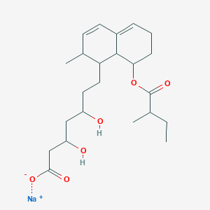 molecular formula C23H35NaO6 B12310547 Sodium;3,5-dihydroxy-7-[2-methyl-8-(2-methylbutanoyloxy)-1,2,6,7,8,8a-hexahydronaphthalen-1-yl]heptanoate 