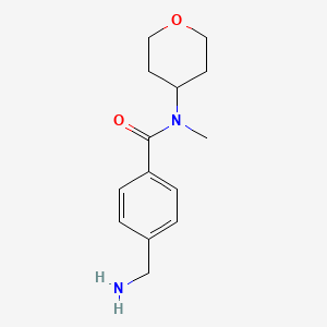 4-(aminomethyl)-N-methyl-N-(tetrahydro-2H-pyran-4-yl)benzamide