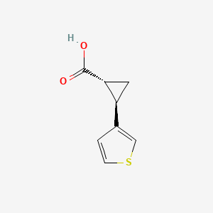 (1R,2R)-2-(thiophen-3-yl)cyclopropane-1-carboxylic acid