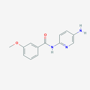 molecular formula C13H13N3O2 B12310589 N-(5-aminopyridin-2-yl)-3-methoxybenzamide 