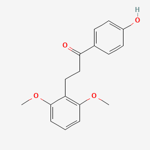 molecular formula C17H18O4 B12310613 Cochinchinenin A CAS No. 1057666-04-2