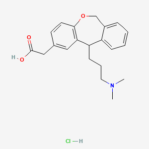 2-[11-[3-(Dimethylamino)propyl]-6,11-dihydrobenzo[c][1]benzoxepin-2-yl]acetic acid;hydrochloride