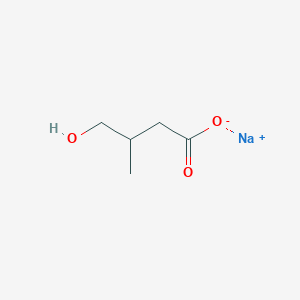 molecular formula C5H9NaO3 B12310655 Sodium 4-hydroxy-3-methylbutanoate 