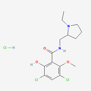 molecular formula C15H21Cl3N2O3 B12310708 Raclopride Hydrochloride 