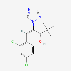 molecular formula C15H17Cl2N3O B1231071 Diniconazole (+)-form CAS No. 83657-19-6