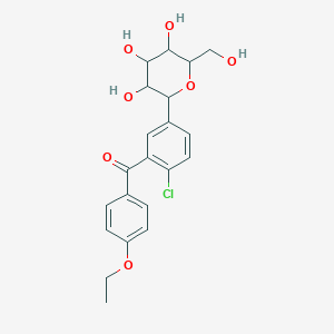 [2-Chloro-5-[3,4,5-trihydroxy-6-(hydroxymethyl)oxan-2-yl]phenyl]-(4-ethoxyphenyl)methanone