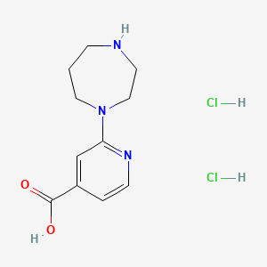 2-(1,4-Diazepan-1-yl)pyridine-4-carboxylic acid dihydrochloride