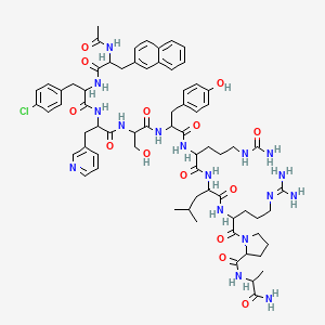 molecular formula C70H92ClN17O14 B12310851 Cetrelix Acetate 