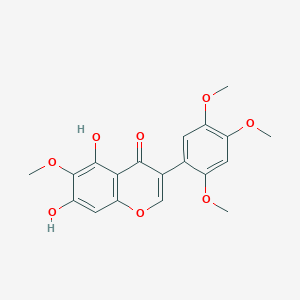 molecular formula C19H18O8 B1231089 Caviunin 