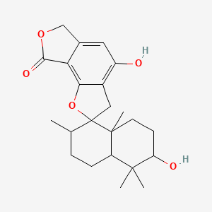 3,4'-dihydroxy-4,4,7,8a-tetramethylspiro[2,3,4a,5,6,7-hexahydro-1H-naphthalene-8,2'-3,6-dihydrofuro[3,4-g][1]benzofuran]-8'-one